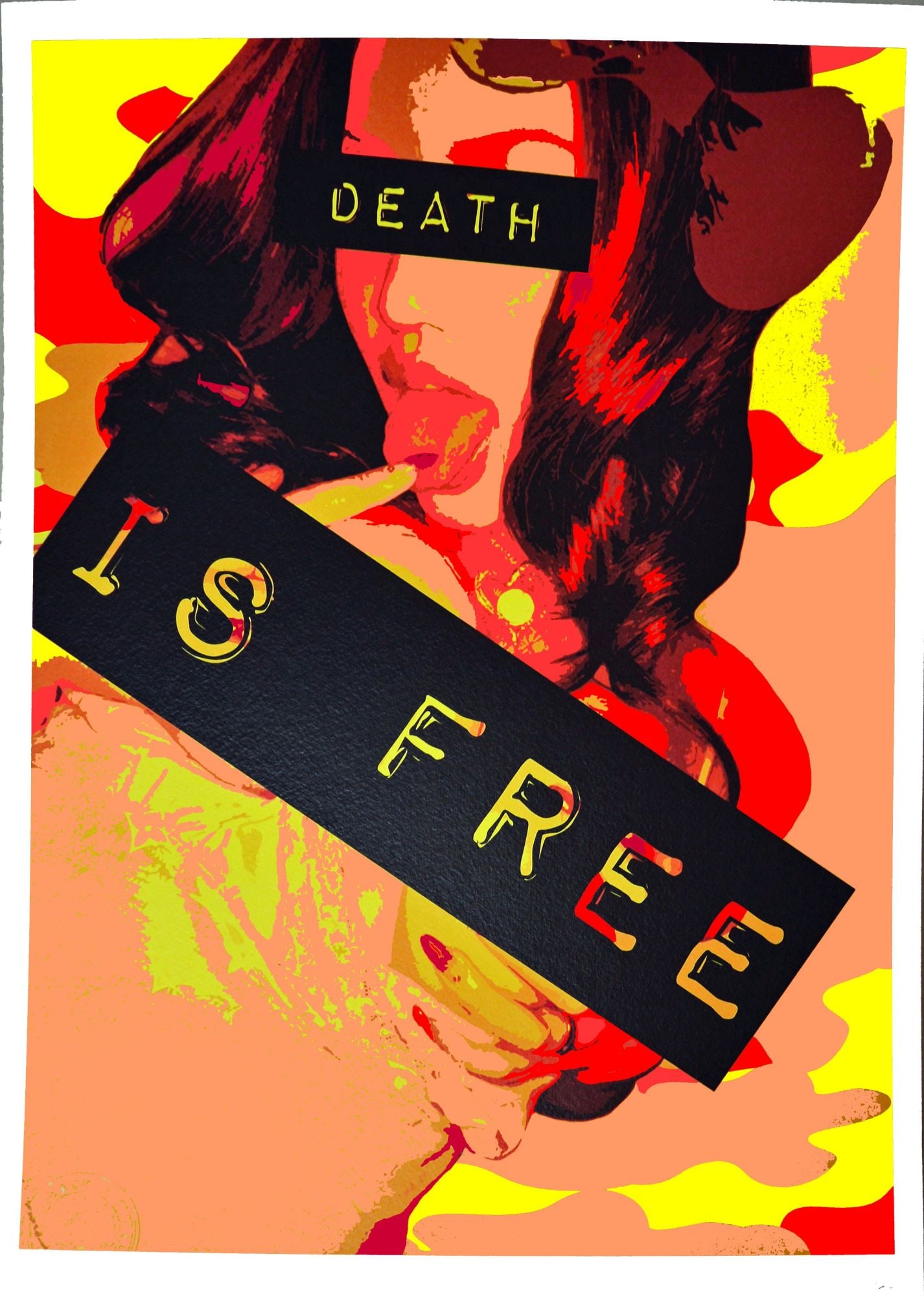 Death NYC - Silkscreen - Hand signed: Artist: Death NYC Title: Girl Free Technique: Silkscreen on Fine art 300 gsm paper size: 45 x 32 cm. (17,7 x 12,6 inch) Framed: Not framed More Information Hand signature b