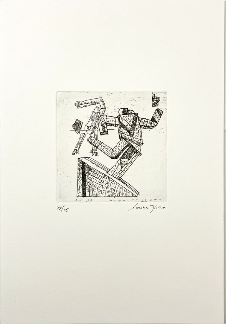 Bouke Ylstra - Etching - hand signed: Artist: Ylstra, Bouke Title: Untitled Technique: Etching on Handmade paper size: 29,5 x 20 cm. (11,6 x 7,85 inch) Framed: Not framed More Information sku: UA1166
