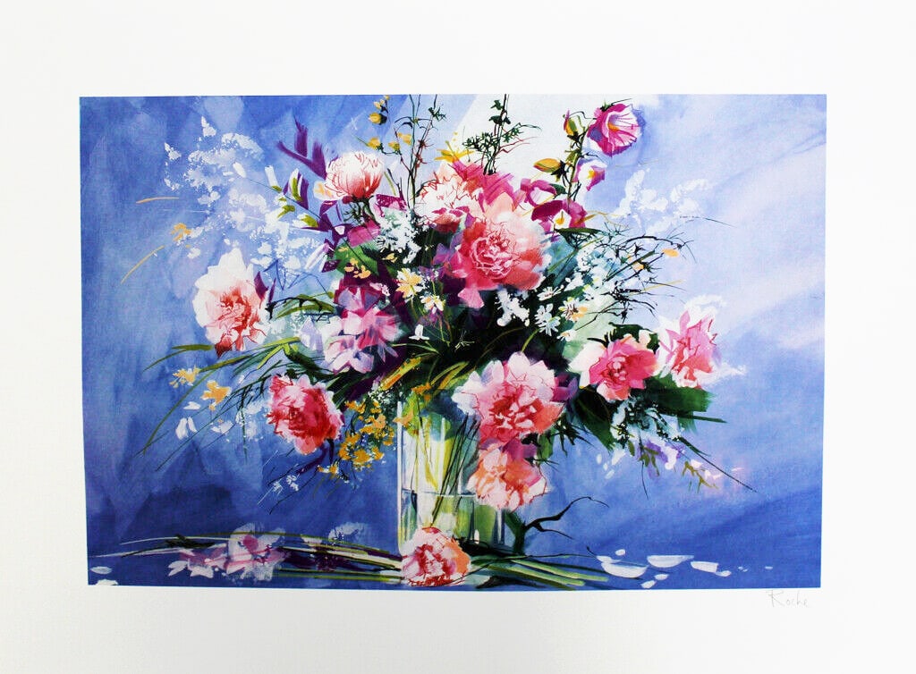 Roche - Lithograph - Hand signed: Artist: Roche Title: Bouquet De Fleurs Technique: Lithograph on Handmade paper size: 56 x 76 cm. (22,05 x 29,9 inch) Framed: Not framed More Information Great Lithograph