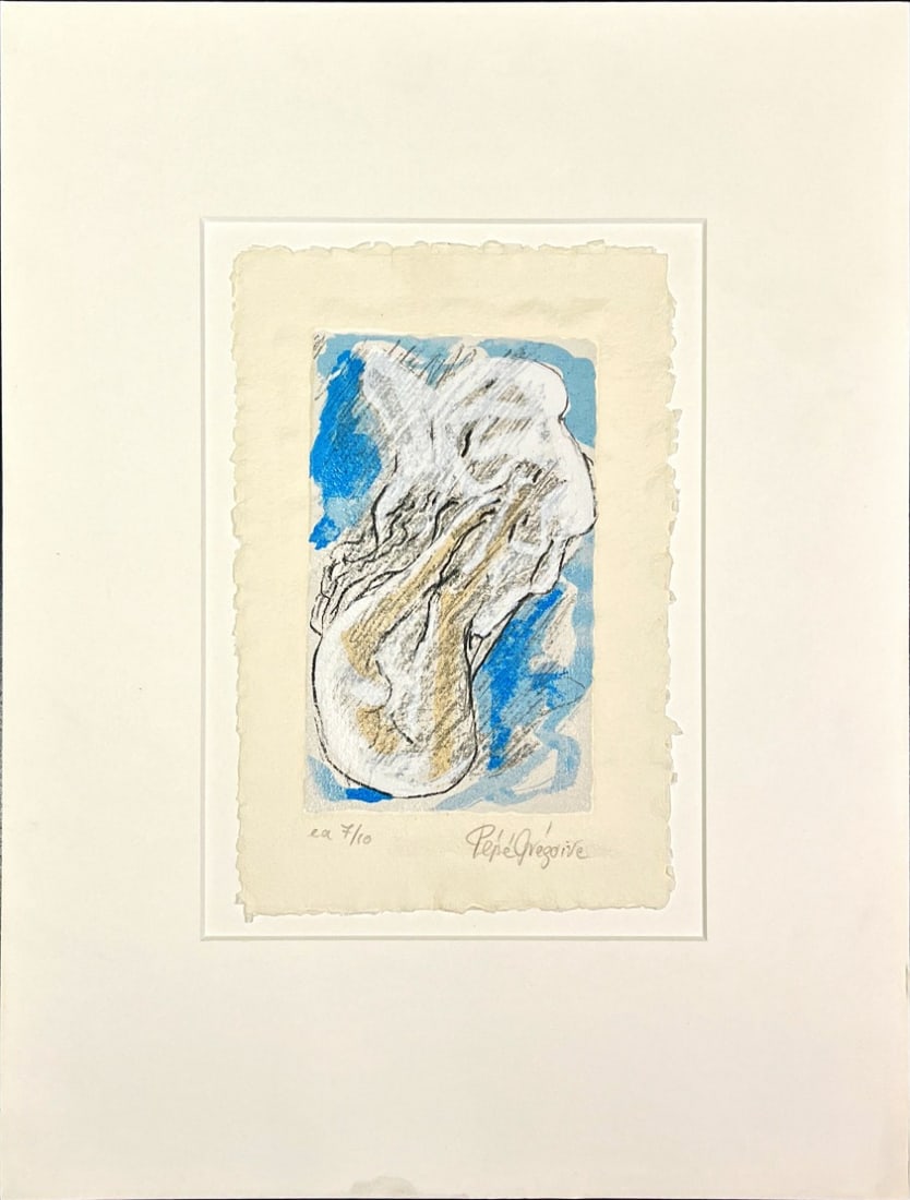 Pepe Gregoire - Lithograph - Hand signed: Artist: Gregoire, Pepe Title: Untitled Technique: Lithograph on Handmade paper size: 30,5 x 21 cm. (12 x 8,25 inch) Framed: 55 x 44 cm. (0 x 0 inch.) More Information