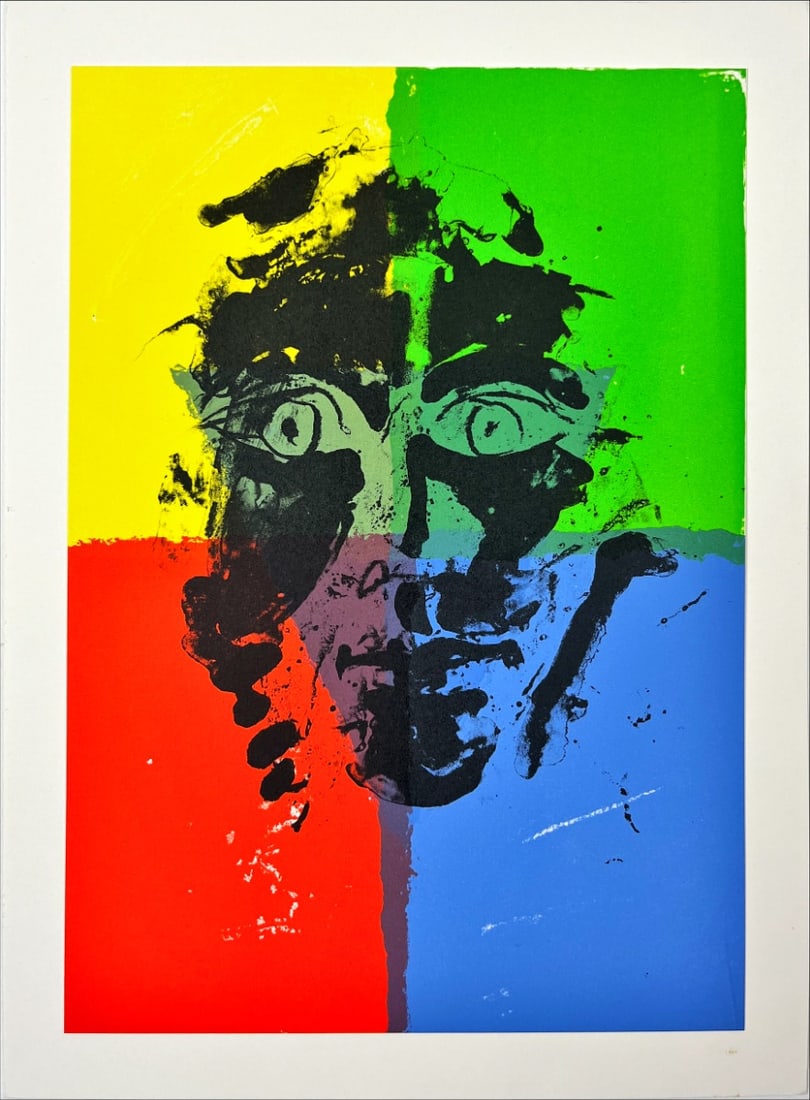 Jef Diederen - Silkscreen: Artist: Diederen, Jef Title: Untitled Technique: Silkscreen on Handmade paper size: 33,5 x 25 cm. (13,2 x 9,85 inch) Framed: Not framed More Information Jef DIEDEREN (Heerl