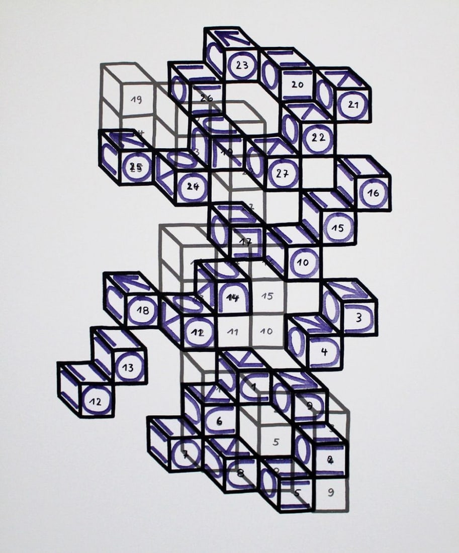 Gräsel, Friedrich - Silkscreen/Lithograph.: Artist: Gräsel, Friedrich Title: Composition Technique: Silkscreen on Bütten, Handmade paper size: 72 x 58 cm. (28,35 x 22,85 inch) Framed: 0 x 0 cm. (0 x 0 inch.) More Information sku: FG1004