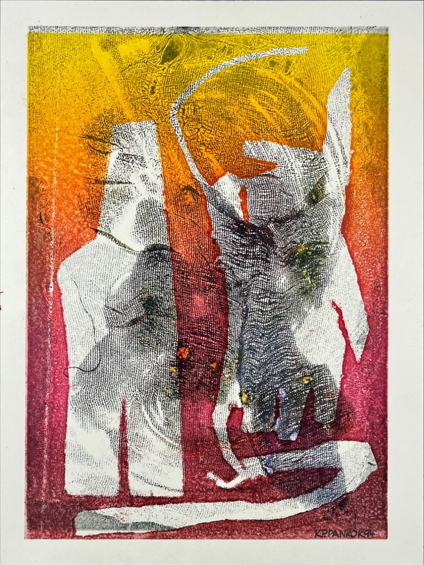 KP. Pankok - Mixed Techniques - Hand signed: Artist: Pankon, KP. Title: Untitled Technique: Mixed techniques on Heavy weight smooth paper size: 47 x 35,5 cm. (18,5 x 14 inch) Framed: Not framed More Information KP. Pa