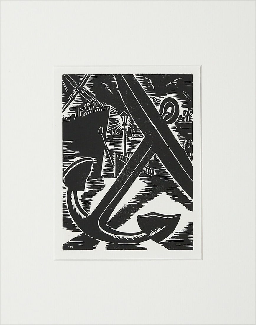 Frans Masereel - Wood Block: Artist: Masereel, Frans Title: Mijn Land Technique: Wood block on Handmade paper size: 30 x 24 cm. (11,8 x 9,45 inch) Framed: Not framed More Information Frans Masereel 188