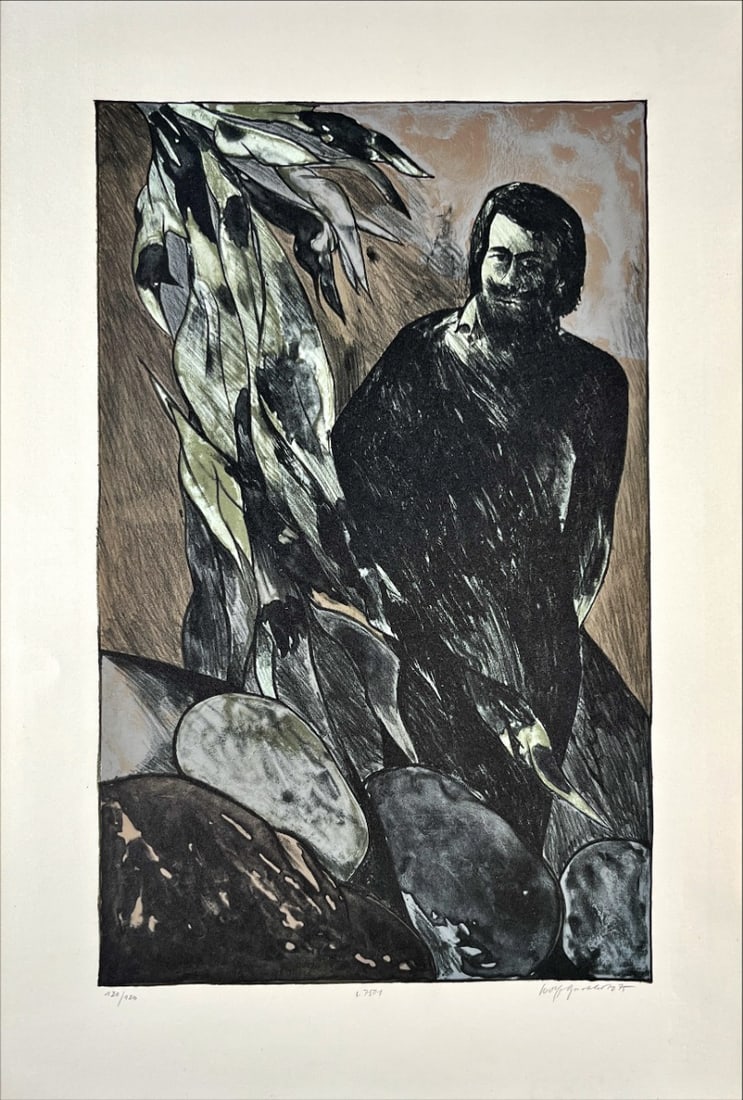 Buchholz, Wolff - Lithograph - Handsigned: Artist: Buchholz, Wolff Title: L7502 Technique: Lithograph on Bütten, Handmade paper size: 56 x 36 cm. (22,05 x 14,15 inch) Framed: Not framed More Information sku: WB1062