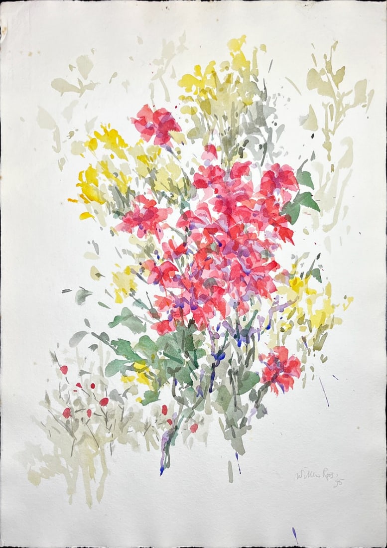 Willem Roos - Watercolor - Hand signed: Artist: Roos, Willem Title: Untitled Technique: Watercolor on Handmade paper size: 70 x 50 cm. (27,55 x 19,7 inch) Framed: Not framed More Information Willem Roos is a Dutch Postwar & Contemporary