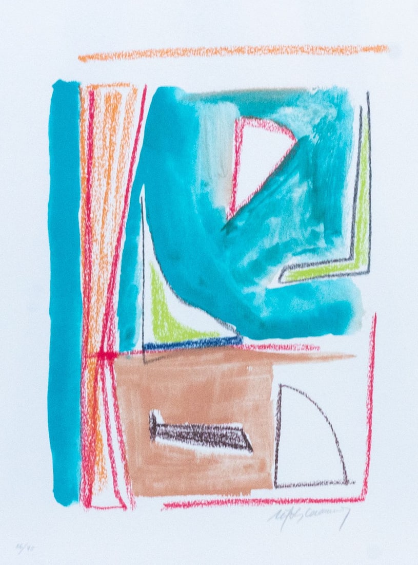 Casamada, Albert Ràfols- - Lithograph.: Artist: Casamada, Albert Ràfols- Title: Composition Technique: Lithograph on Arches paper size: 41 x 31 cm. (16,15 x 12,2 inch) Framed: Not framed More Information Title: C