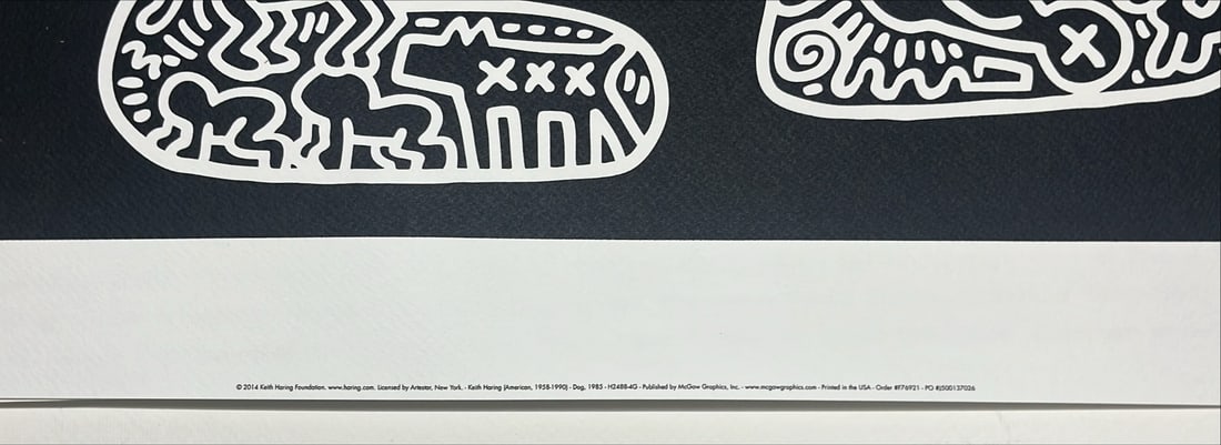 Keith Haring - Silkscreen - Dog - 2