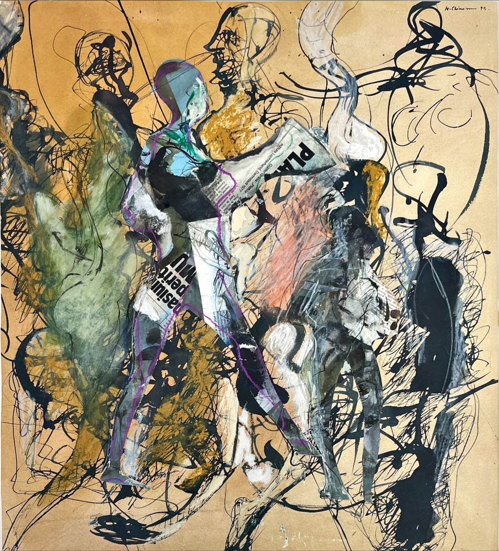 Mihai Chiuaru - Mixed Techniques - Hand signed: Artist: Chiuaru, Mihai Title: Capriciu Technique: Mixed techniques on Handmade paper size: 63,5 x 58 cm. (25 x 22,85 inch) Framed: 61 x 73,5 cm. (0 x 0 inch.) More Information Mihai Chiuaru is a