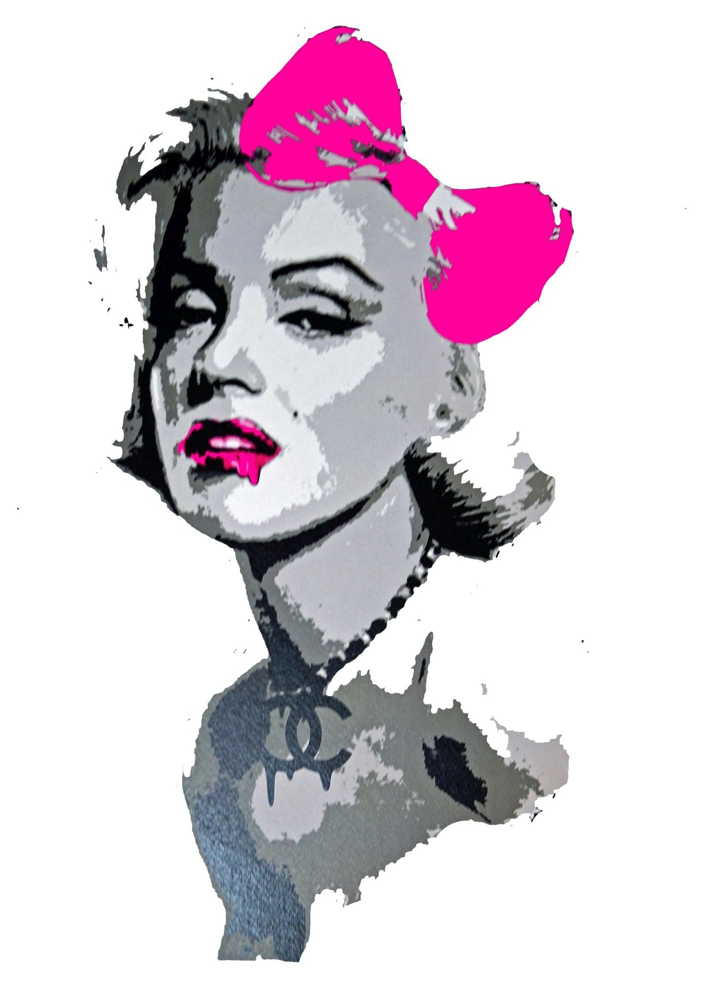 Death NYC - Silkscreen.: Artist: Death NYC Title: Monroe Drip R Technique: Silkscreen on Fine art 300 gsm paper size: 45 x 32 cm. (17,7 x 12,6 inch) Framed: Not framed More Information Hand signatu