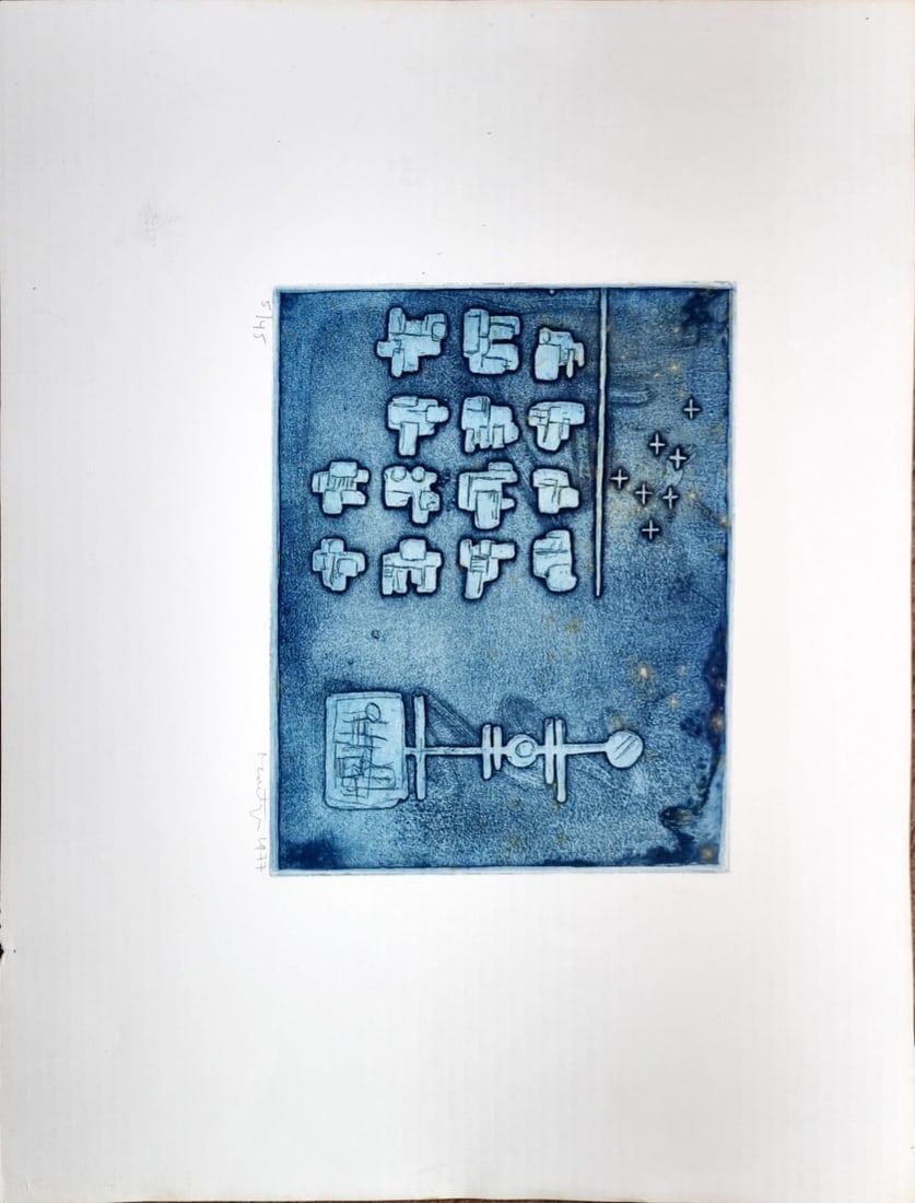 Montijn, Jan - Etching - Hand signed: Artist: Montijn, Jan Title: Untitled Technique: Etching on Arches paper size: 49,5 x 65 cm. (19,5 x 25,6 inch) Framed: Not framed More Information Hand-Signed, numbered and