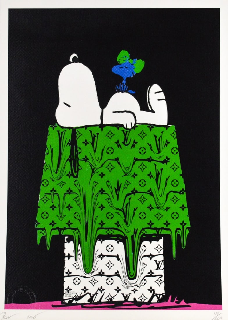 Death NYC - Silkscreen.: Artist: Death NYC Title: Snoop Resting BK G Technique: Silkscreen on Fine art 300 gsm paper size: 45 x 32 cm. (17,7 x 12,6 inch) Framed: Not framed More Information Hand si