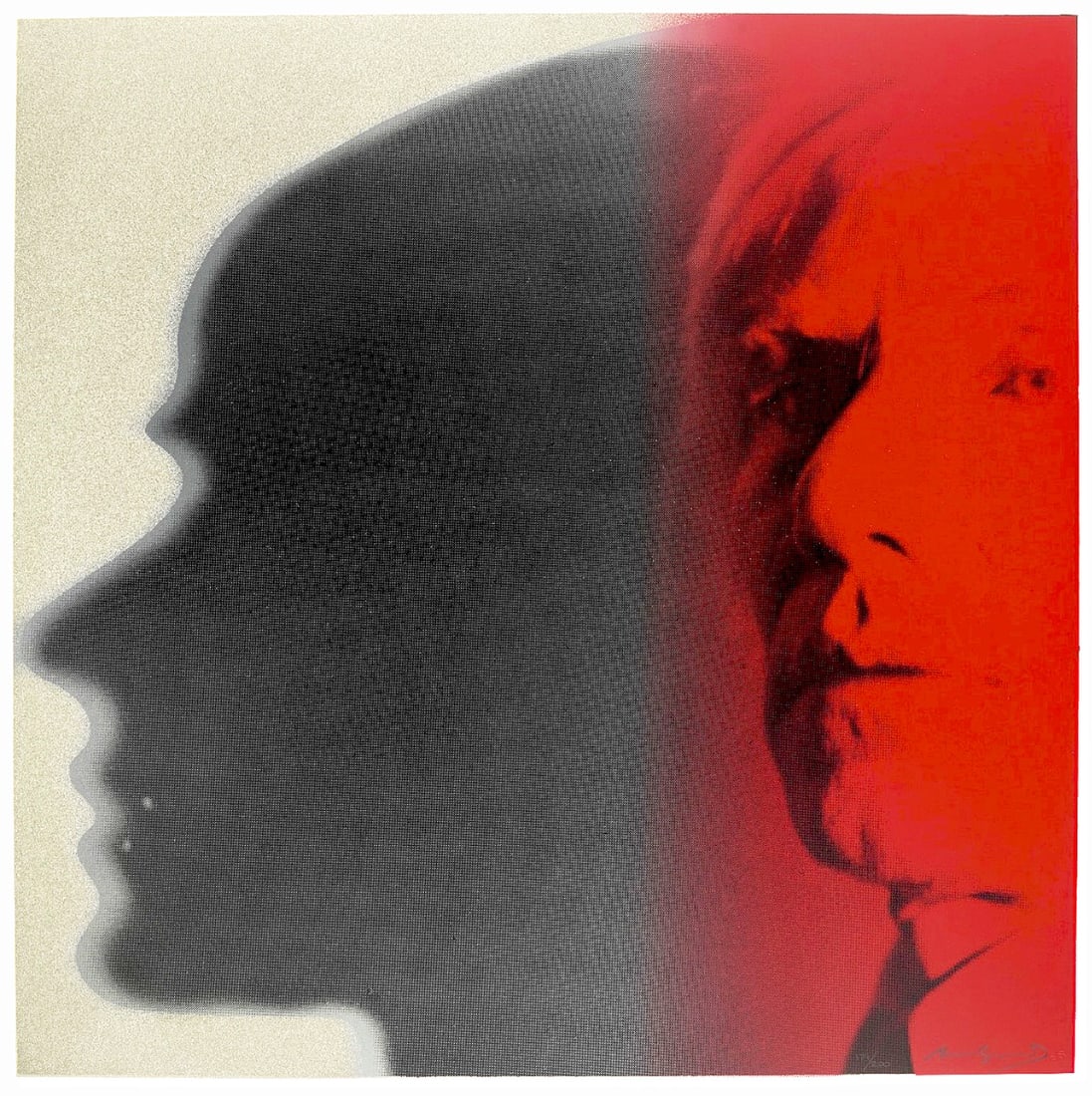Andy Warhol - Myths - The Shadow - Screenprint with Diamond Dust: Artist: Warhol, Andy Title: Myths - The Shadow Technique: Screenprint on Lenox museum board size: 96,5 x 96,5 cm. (38 x 38 inch) Framed: Not framed More Information Andy Warhol - The Shadow.Unique