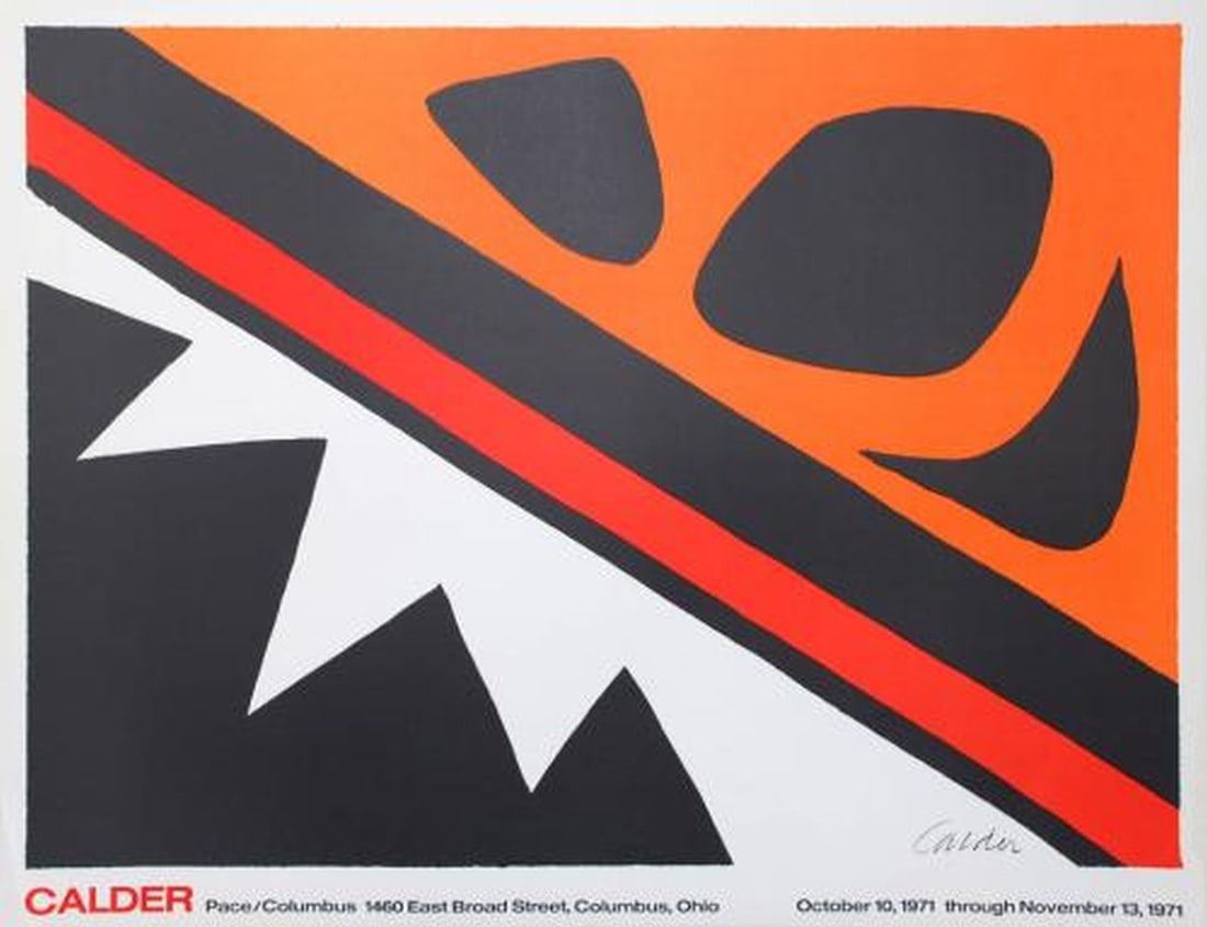Calder, Alexander - Lithograph: Artist: Calder, Alexander Title: La Grenoille et Cie Technique: Lithograph on Arches paper size: 64 x 82 cm. (25,2 x 32,3 inch) Framed: Not framed More Information Lithograph Affiche, Hand-numbered