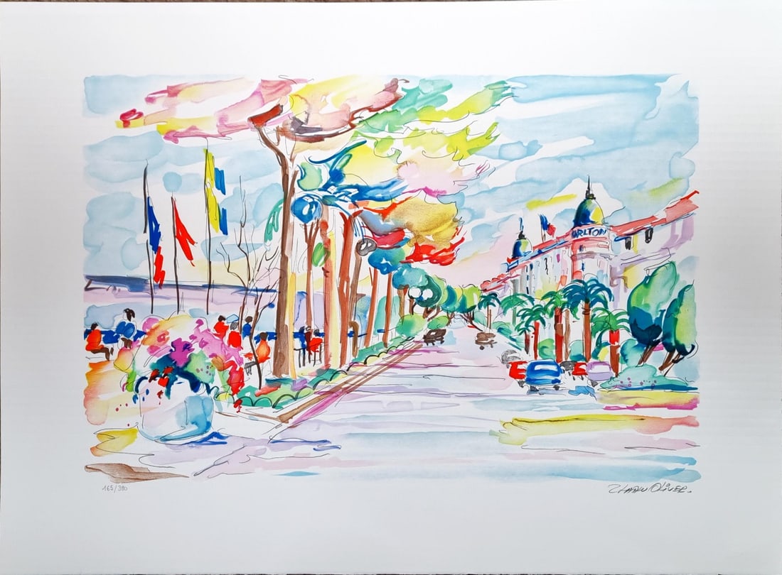 Zladku Oliver - Lithograph - Handsigned: Artist: Oliver, Zladku Title: Sur Le Havre Technique: Lithograph on Handmade paper size: 55,5 x 75,5 cm. (21,85 x 29,7 inch) Framed: Not framed More Information Handsigned and numberedOliver Zladku