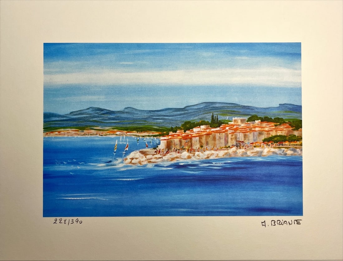 Anne Marie Briante - Lithography - Hand signed: Artist: Briante, Anne Marie Title: La Chaloupe Technique: Lithograph on Handmade paper size: 30 x 40 cm. (11,8 x 15,75 inch) Framed: Not framed More Information Hand-signed and numbered by the