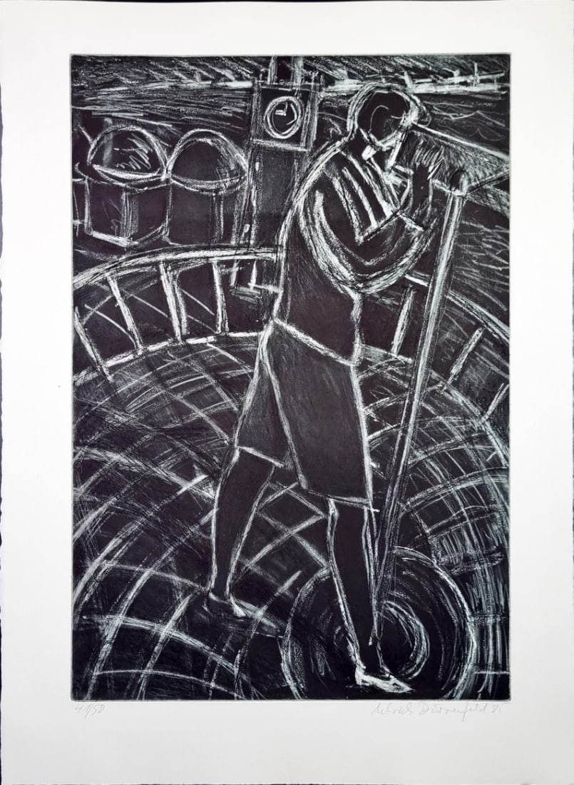 Ulrich Dürrenfeld - Etching - Hand signed: Artist: Dürrenfeld, Ulrich Title: Untitled Technique: Etching on Handmade paper size: 60,5 x 44 cm. (23,8 x 17,3 inch) Framed: Not framed More Information Biografie1953in Bückeburg