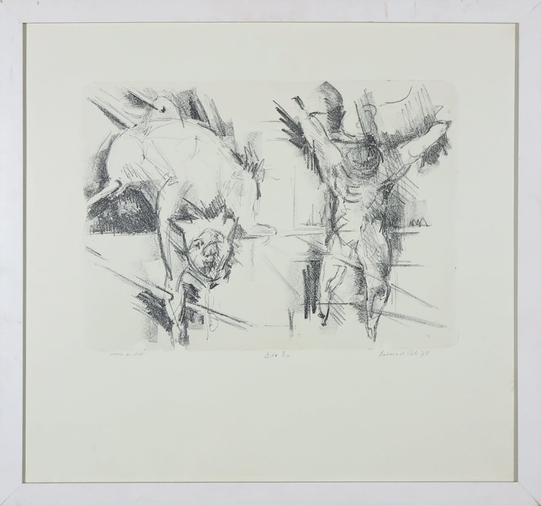 Pol, Lucas van der - Lithograph - Hand signed: Artist: Pol, Lucas van der Title: Mens en dier Technique: Lithograph on Arches paper size: 51 x 55 cm. (20,1 x 21,65 inch) Framed: 0 x 0 cm. (0 x 0 inch.) More Information<