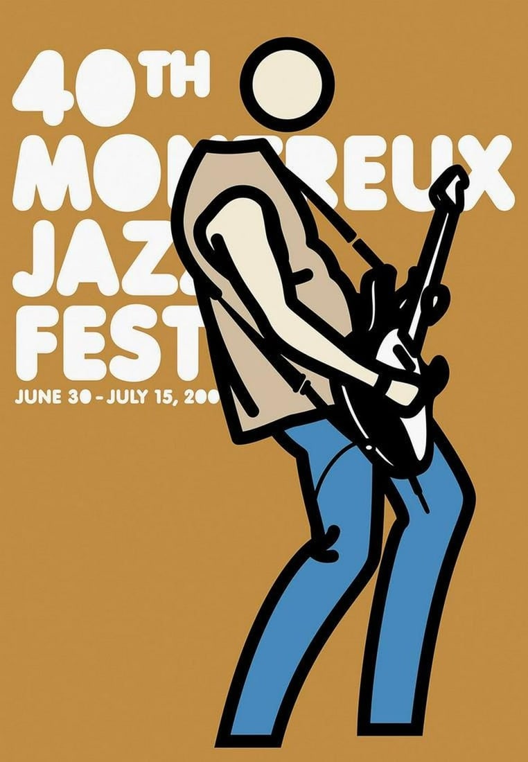 Opie, Julian - Original serigraph: Artist: Opie, Julian Title: Montreaux Jazz Festival 2006 Technique: Serigraphic on Paper size: 100 x 70 cm. (39,35 x 27,55 inch) Framed: Not framed More Information Julian