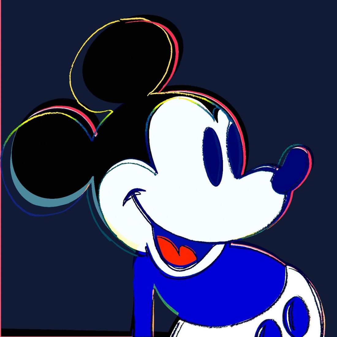 Andy Warhol - Myths - Mickey Mouse - Screenprint with Diamond Dust (1 of 2)