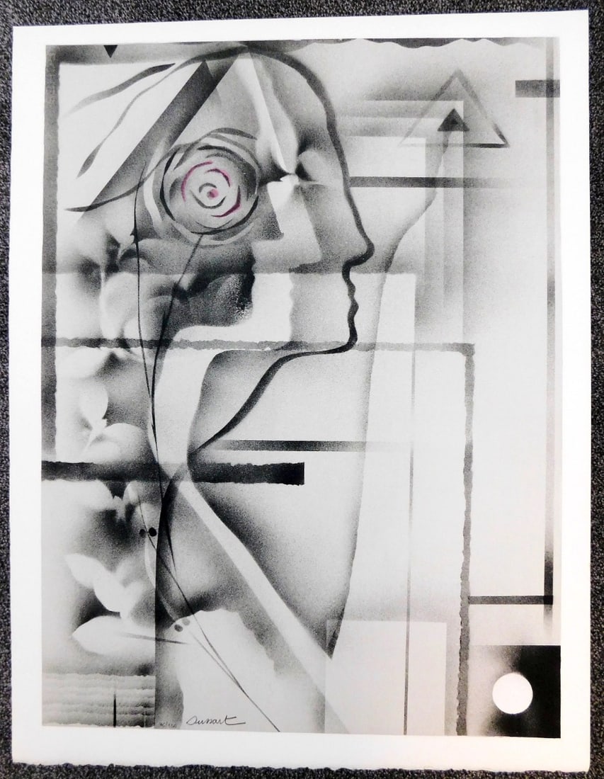 Ghislain Dussart - Lithograph - Handsigned: Artist: Dussart, Ghislain Title: Composition with Rose Technique: Lithograph on Handmade paper size: 65 x 50 cm. (25,6 x 19,7 inch) Framed: Not framed More Information Grea