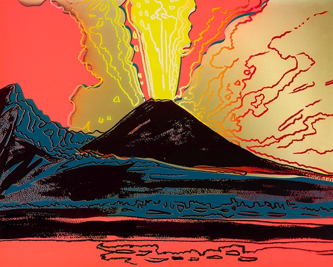 Andy Warhol - Vesuvius - Graphics series: Artist: Warhol, Andy Title: Vesuvius Technique: Serigraphic on Lenox museum board size: 80 x 100 cm. (31,5 x 39,35 inch) Framed: Not framed More Information Andy Warhol - V