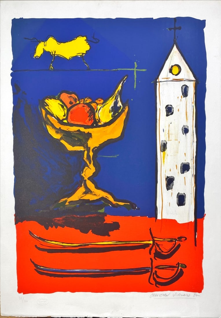 Christian Vialard - Lithograph - Hand signed (1 of 1)