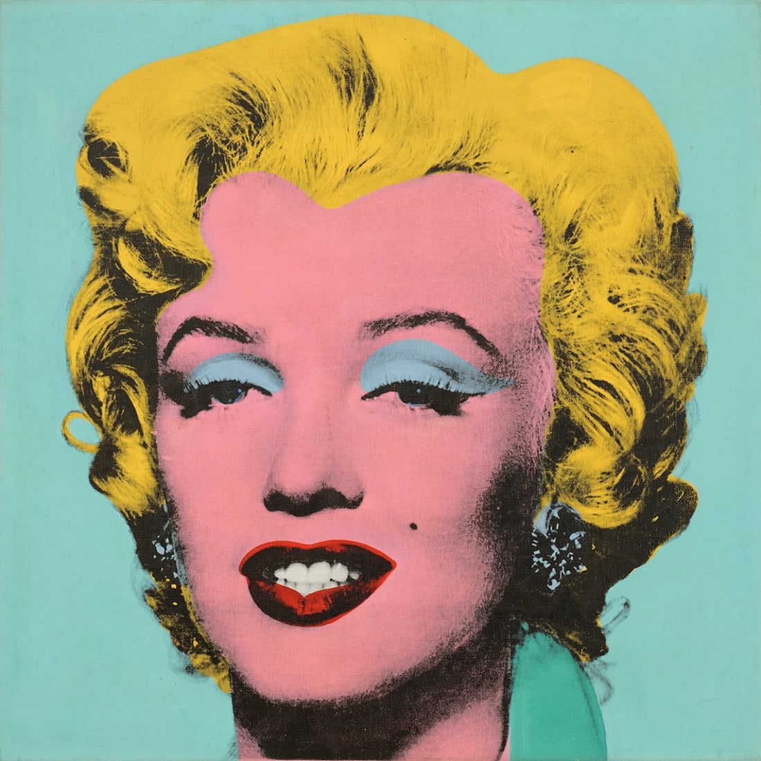 Andy Warhol - Shot Sage Blue Marilyn: Artist: Warhol, Andy Title: Shot Sage Blue Marilyn Technique: Serigraphic on Lenox museum board size: 101 x 101 cm. (39,75 x 39,75 inch) Framed: Not framed More Information