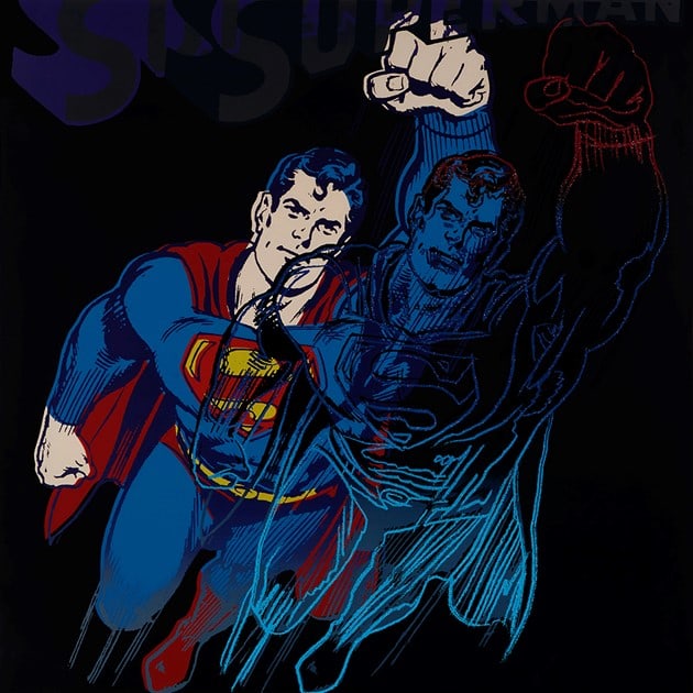 Andy Warhol - Superman - Screenprint with Diamond Dust: Artist: Warhol, Andy Title: Superman Technique: Screenprint on Lenox museum board size: 96,5 x 96,5 cm. (38 x 38 inch) Framed: Not framed More Information Andy Warhol - Sup