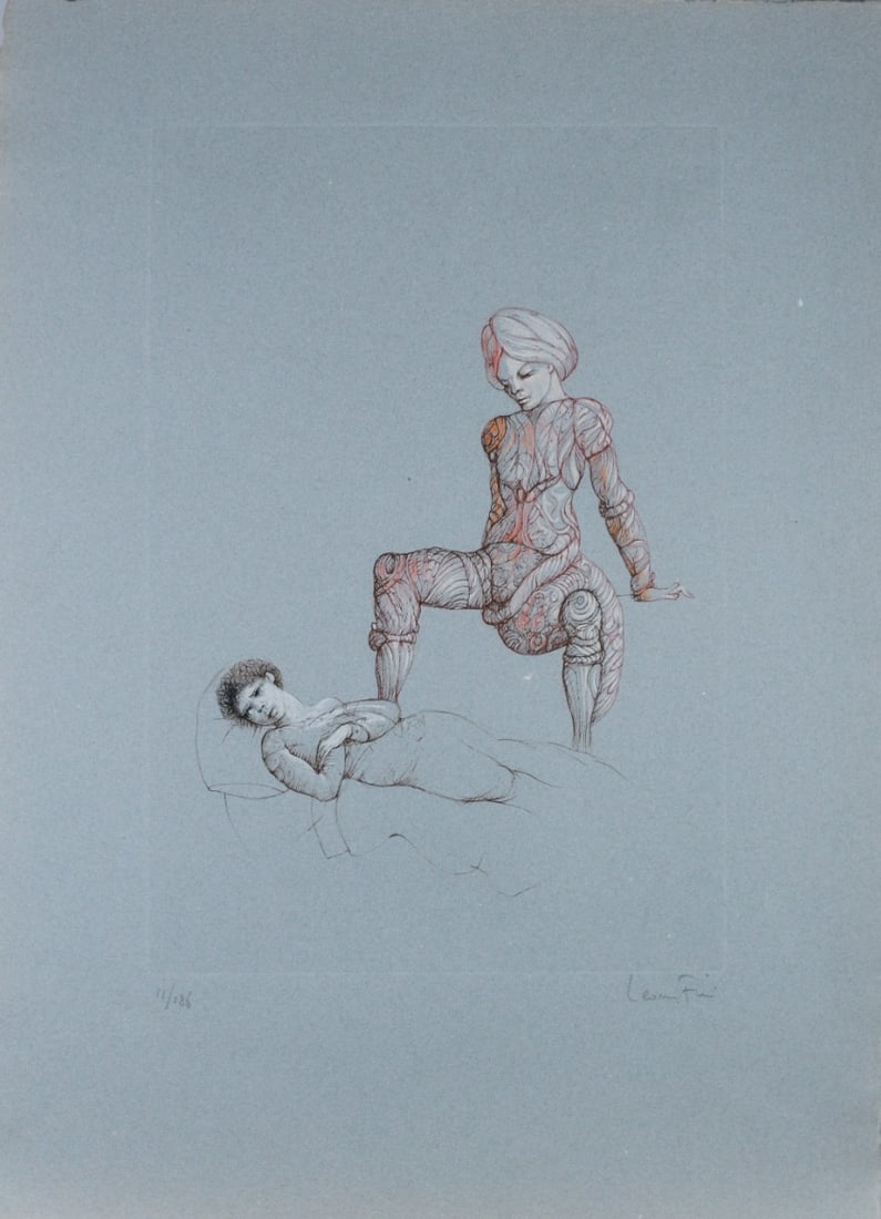 Fini, Leonor - Lithograph: Artist: Fini, Leonor Title: Domination Technique: Lithograph on Handmade paper size: 66 x 48,5 cm. (26 x 19,1 inch) Framed: Not framed More Information Hand-Signed and numb