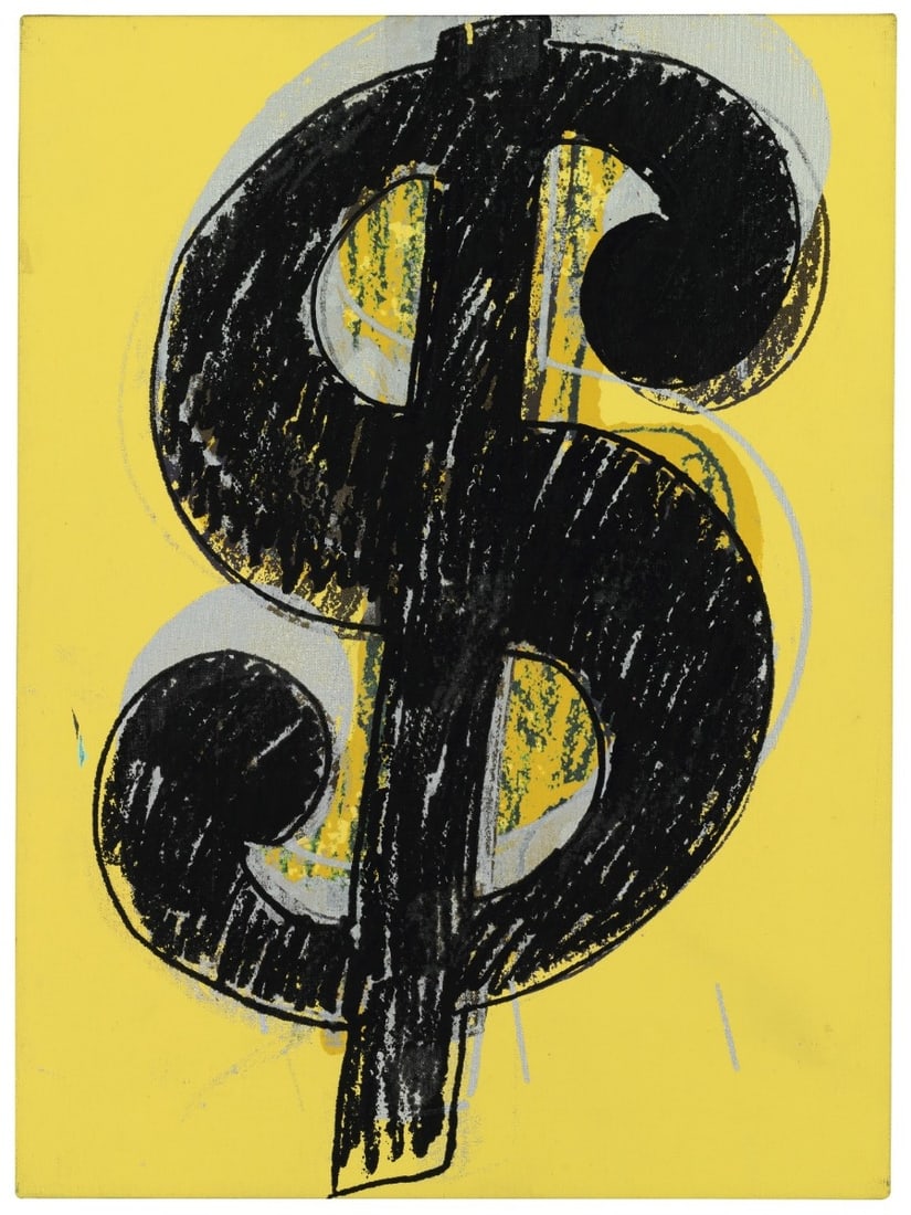 Andy Warhol - Dollar Sign - Screenprint: Artist: Warhol, Andy Title: Dollar Sign Technique: Screenprint on Lenox museum board size: 100 x 70 cm. (39,35 x 27,55 inch) Framed: Not framed More Information Andy Warhol