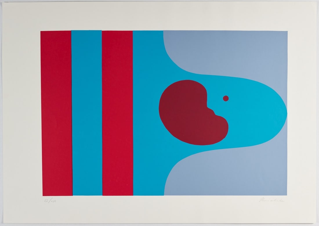 Harnischmacher - Lithograph - Hand signed: Artist: Harnischmacher Title: Untitled Technique: Lithograph on Heavy smooth paper size: 43 x 91 cm. (16,95 x 35,85 inch) Framed: Not framed More Information Harnischmacher