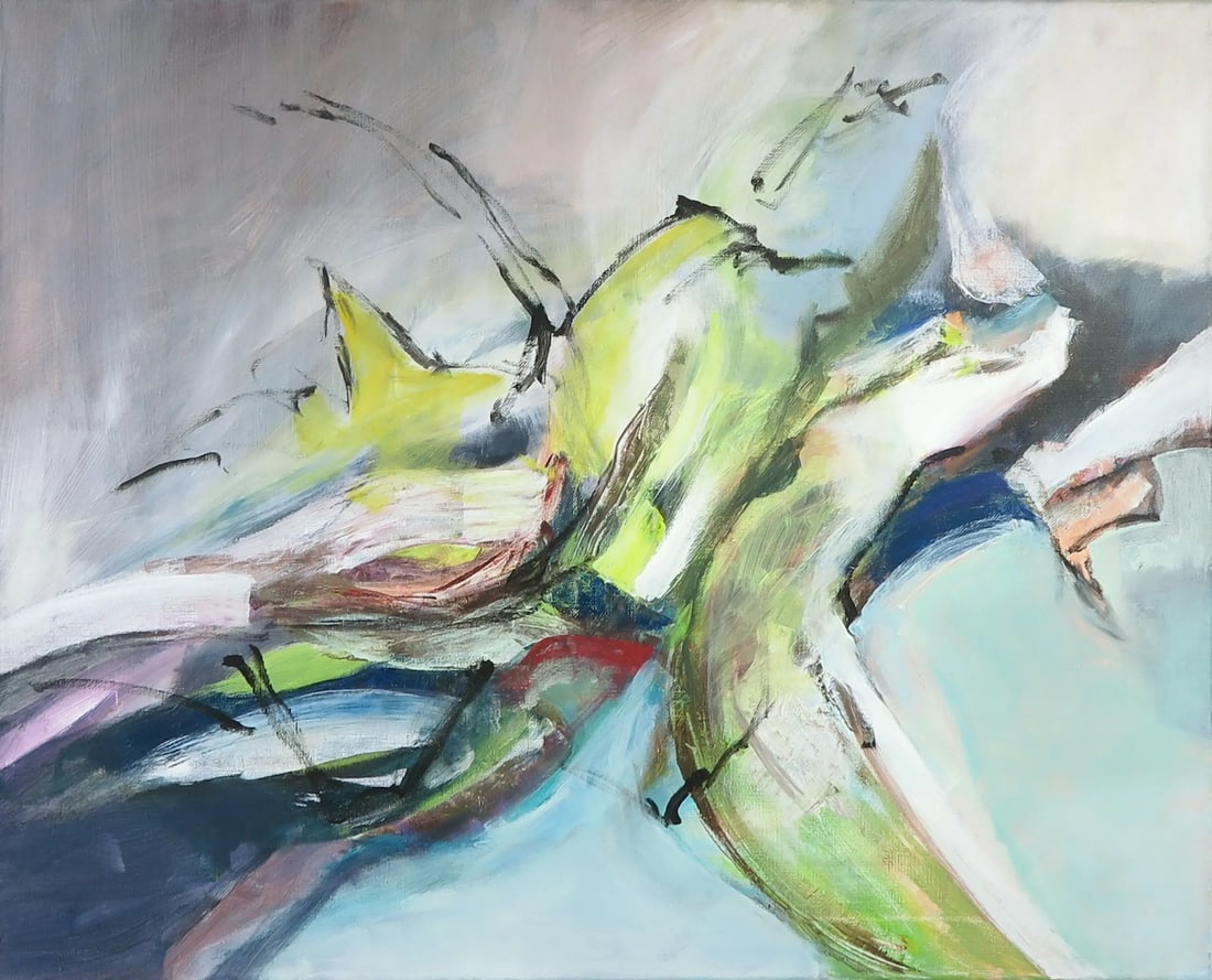 Cobi Nieuwstad - Acrylic painting - Hand signed: Artist: Nieuwstad, Cobi Title: Vuil landschap Technique: Oil painting on Canvas size: 80 x 100 cm. (31,5 x 39,35 inch) Framed: Not framed More Information Cobi Nieuwstad (G