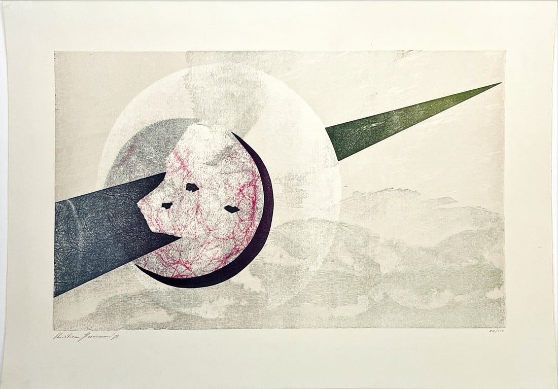 Christiaan Henneman - Lithograph - Hand signed: Artist: Henneman, Christiaan Title: Untitled Technique: Lithograph on Handmade paper size: 37,5 x 53,5 cm. (14,75 x 21,05 inch) Framed: Not framed More Information Christia