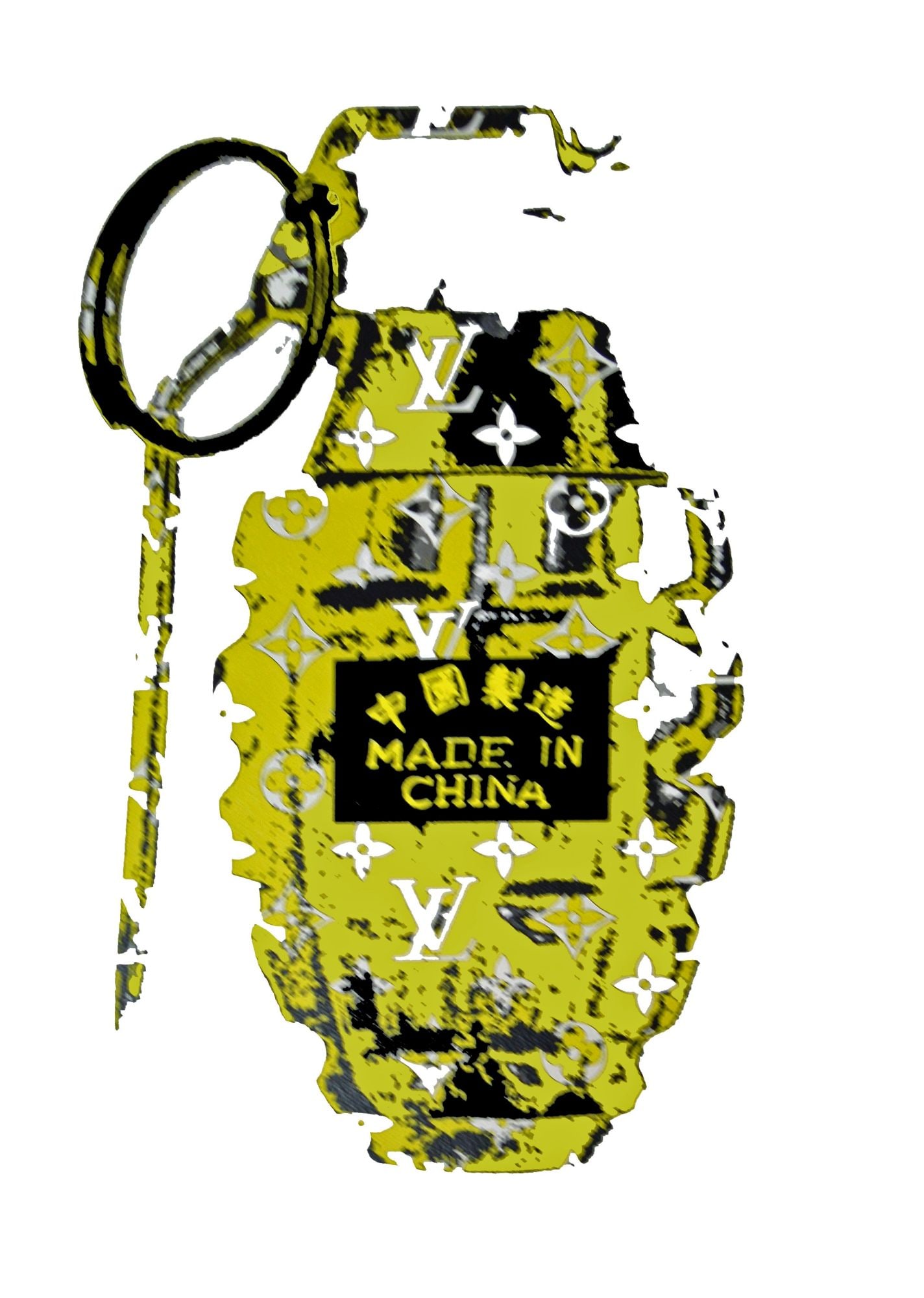 Death NYC - Silkscreen.: Artist: Death NYC Title: Y Bomb Technique: Silkscreen on Fine art 300 gsm paper size: 45 x 32 cm. (17,7 x 12,6 inch) Framed: Not framed More Information Hand signature by t