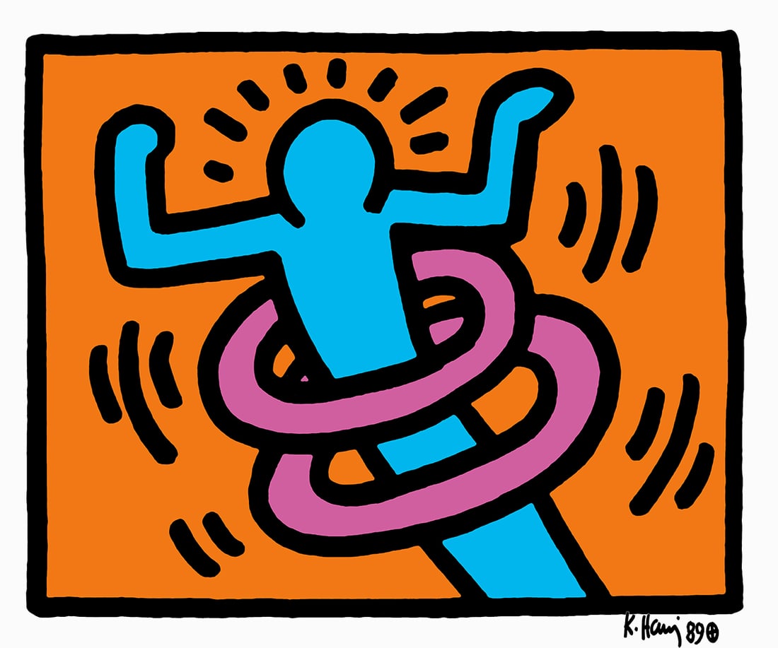 Keith Haring - Screenprint - Signed and hand numbered: Artist: Haring, Keith Title: Pop Shop Technique: Screenprint on Lenox museum board size: 50 x 60 cm. (19,7 x 23,6 inch) Framed: Not framed More Information Keith Haring 195