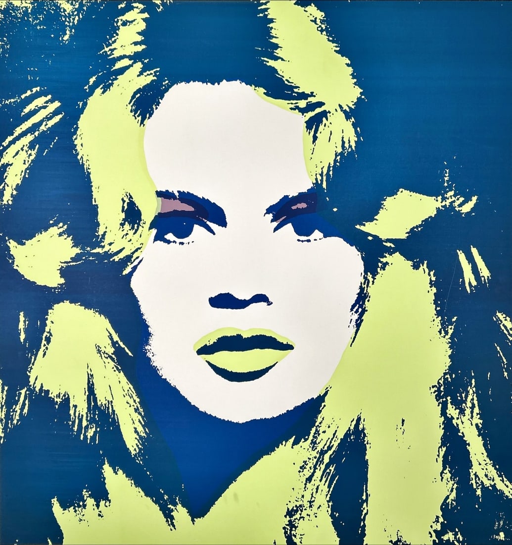 Andy Warhol - Silkscreen: Artist: Warhol, Andy Title: Brigitte Bardot Technique: Silkscreen on Museum board (heavy weight paper) size: 91 x 91 cm. (35,85 x 35,85 inch) Framed: Not framed More Information</