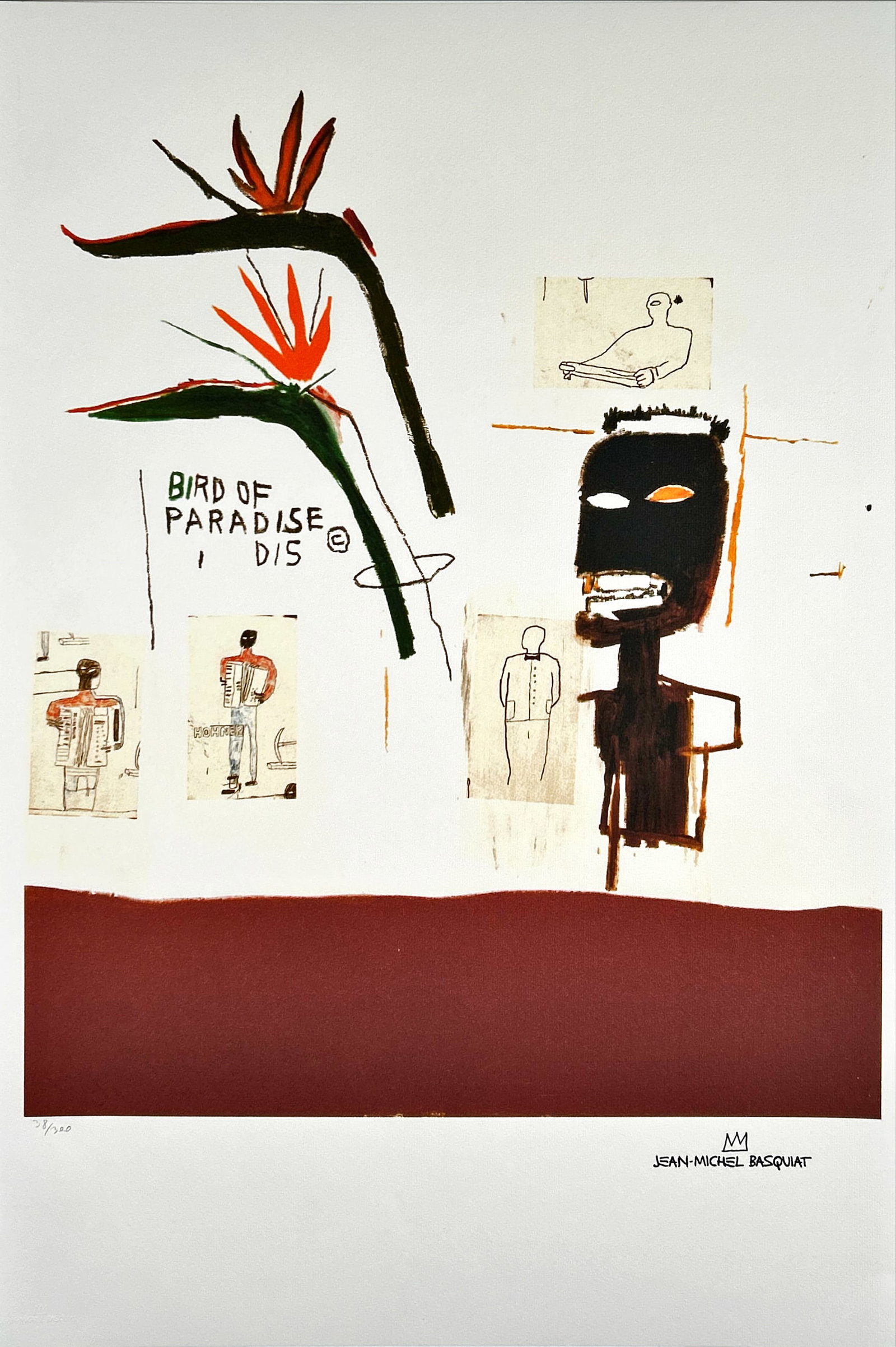 Basquiat, Jean-Michel - Lithograph - Signed (1 of 3)
