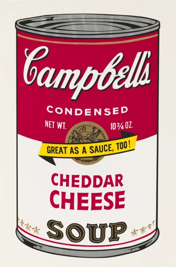 Andy Warhol - Campbells Soup - Silkscreen: Artist: Warhol, Andy Title: Oyster Stew Technique: Silkscreen on Museum board (heavy weight paper) size: 89 x 58,5 cm. (35,05 x 23,05 inch) Framed: Not framed More Information