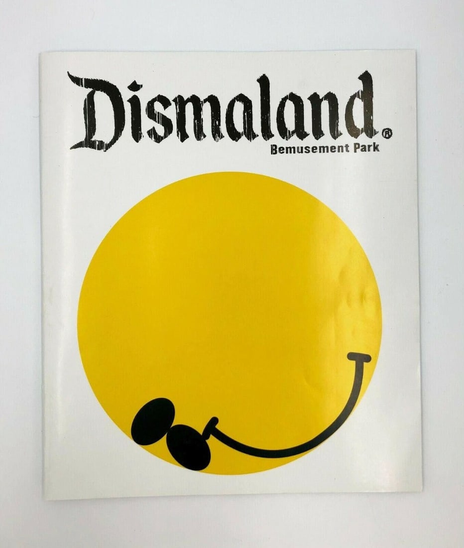 Banksy - Official Banksy Dismaland Programme Magazine.: Artist: Banksy Title: DISMALAND MAGAZINE Technique: Magazine on Paper size: 34 x 29 cm. (13,4 x 11,4 inch) Framed: Not framed More Information Official Banksy Dismaland