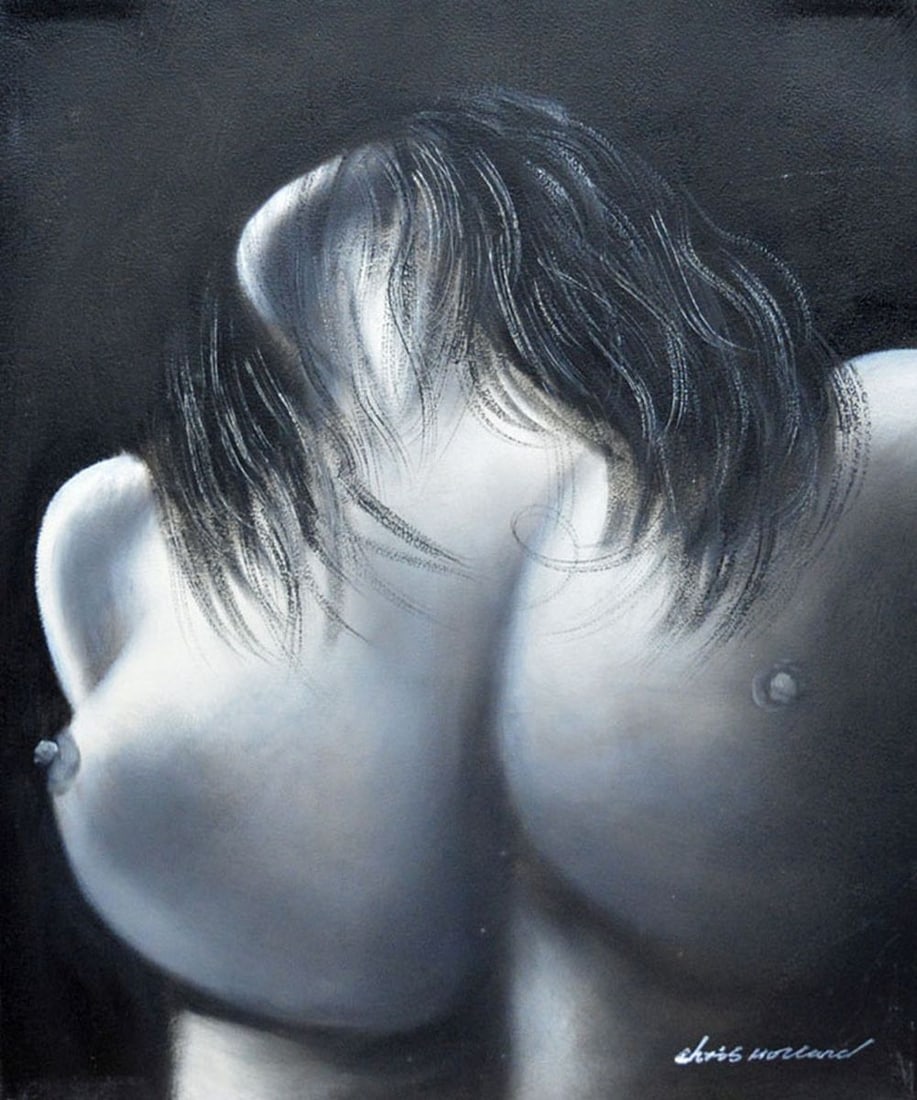 Holland, Chris - Oil Painting: Artist: Holland, Chris Title: Naakt III Technique: Oil painting on Canvas size: 50 x 60 cm. (19,7 x 23,6 inch) Framed: Not framed More Information Title: Naakt III. Oil