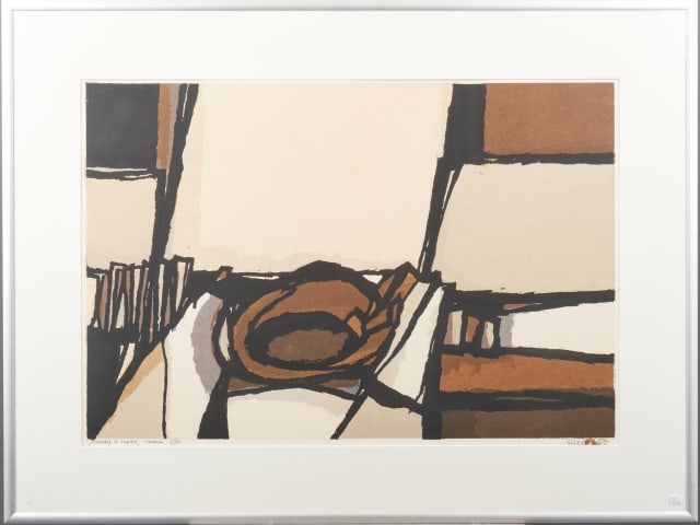 Fon Klement - Board cut - Hand signed: Artist: Klement, Fon Title: Hommage à Tàpies Technique: Wood engraving on Handmade paper size: 65 x 85 cm. (25,6 x 33,45 inch) Framed: 77,5 x 102 cm. (30,5 x 40,15 inch) Mo