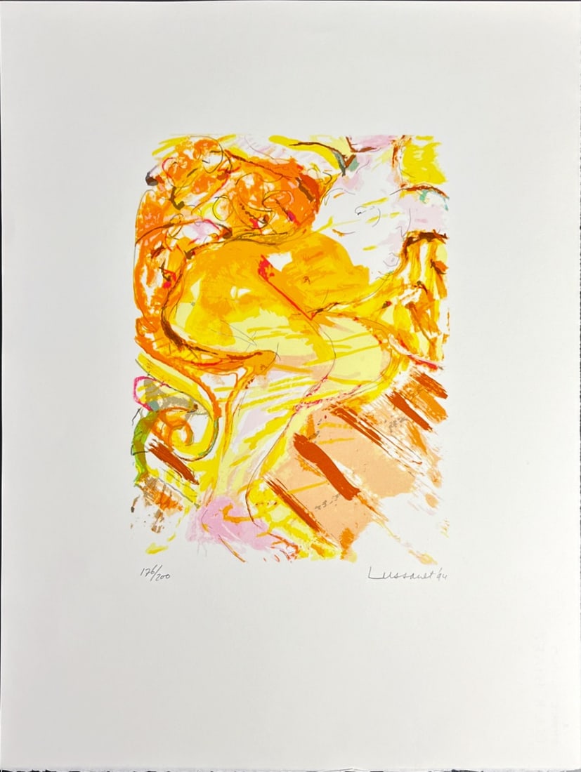 Paul de Lussanet - Silkscreen - Hand signed: Artist: Lussanet, Paul de Title: Untitled Technique: Silkscreen on Handmade paper size: 85 x 50 cm. (33,45 x 19,7 inch) Framed: Not framed More Information Paul de LUSS