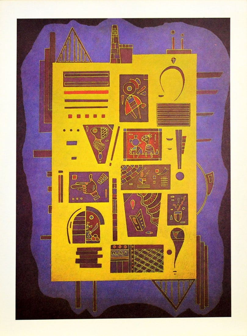 Wassily Kandinsky - from DLM (Derrière Le Mirrior): Artist: Kandinsky, Wassily Title: Composition VI Technique: Lithograph on Handmade paper size: 38 x 28 cm. (14,95 x 11 inch) Framed: Not framed More Information Wassily Kandinsky. Lithography from