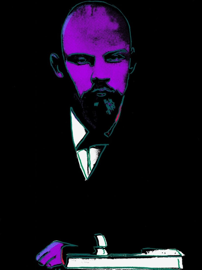 Andy Warhol - Lenin - Graphics series with diamond dust - Signed in the print.: Artist: Warhol, Andy Title: Lenin Technique: Serigraphic on Lenox museum board size: 100 x 75 cm. (39,35 x 29,55 inch) Framed: Not framed More Information Andy Warhol -