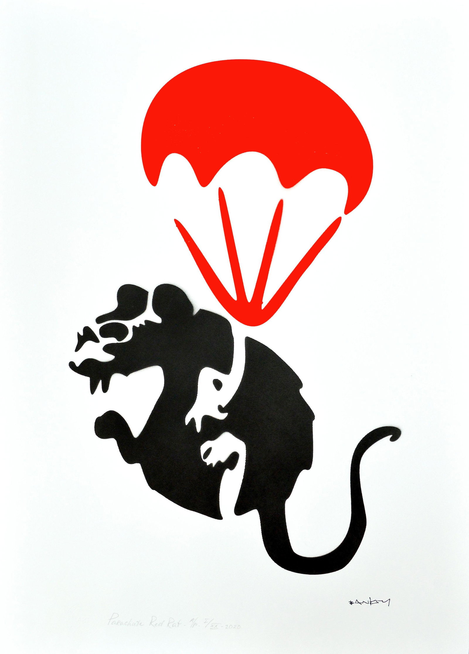 Banksy, after - Stencil / Spray. (1 of 3)
