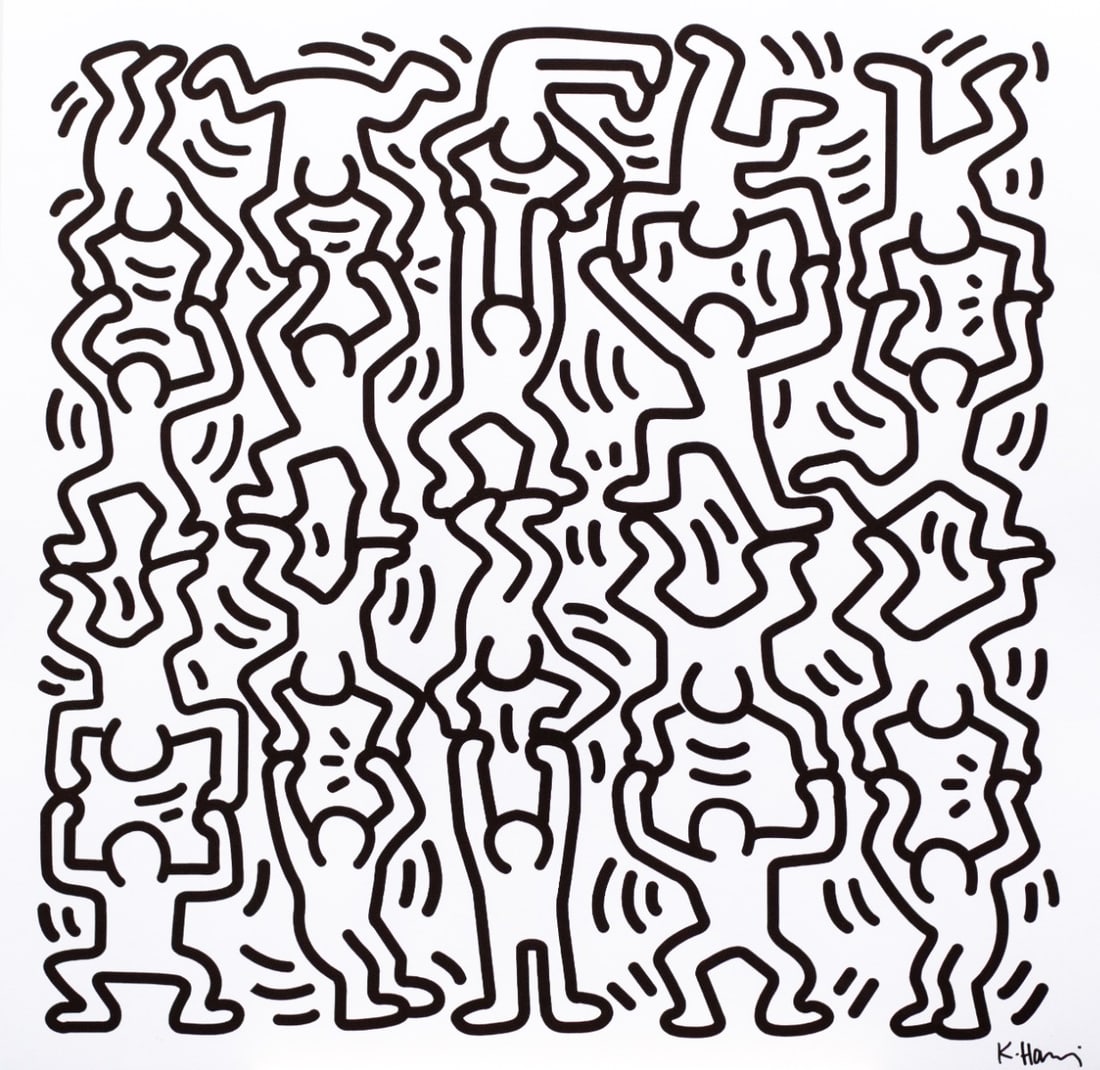 Keith Haring - Screenprint - Signed and hand numbered (1 of 3)
