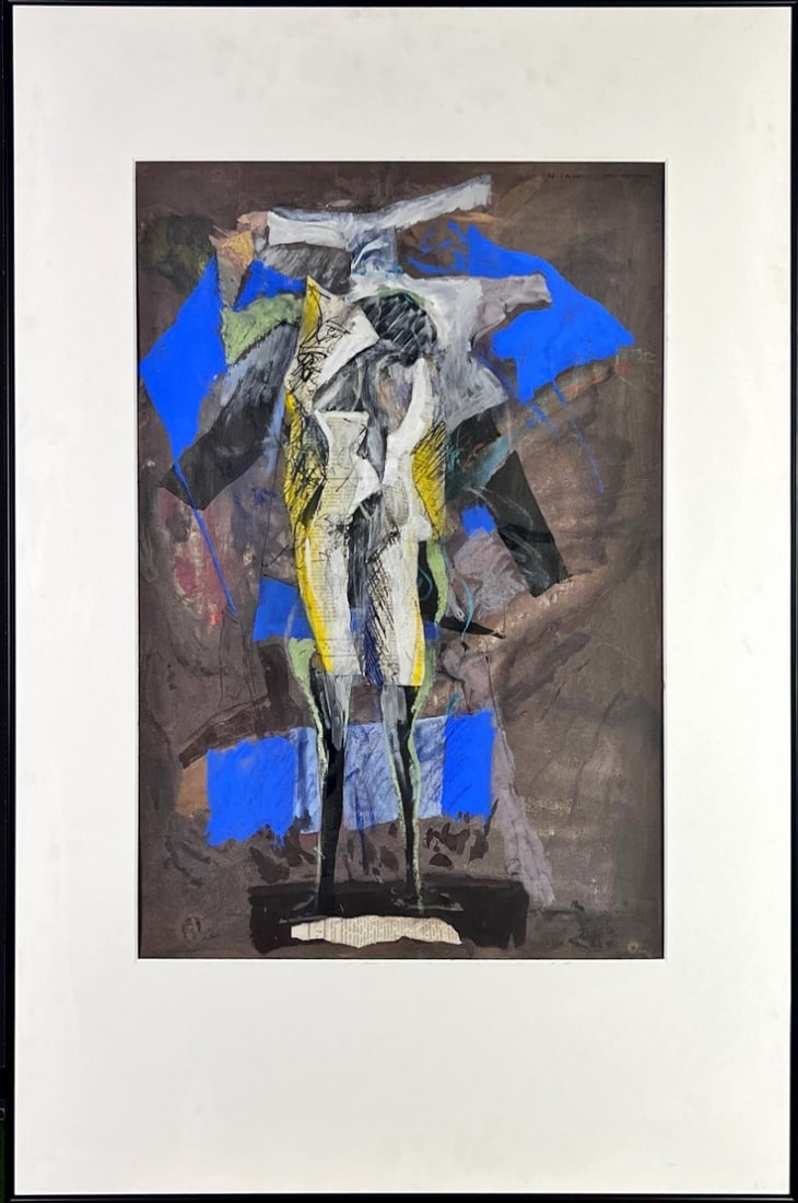 Mihai Chiuaru - Mixed techniques - Hand-signed: Artist: Chiuaru, Mihai Title: Personaj Technique: Mixed techniques on Handmade paper size: 80 x 55 cm. (31,5 x 21,65 inch) Framed: 101 x 71 cm. (39,75 x 27,95 inch) More In