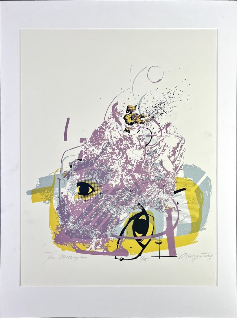 Oleg Dergachov - Lithograph - Hans-signed: Artist: Dergachov, Oleg Title: The Message Technique: Lithograph on Handmade paper size: 72,5 x 55 cm. (28,55 x 21,65 inch) Framed: 80 x 60 cm. (31,5 x 23,6 inch) More Info