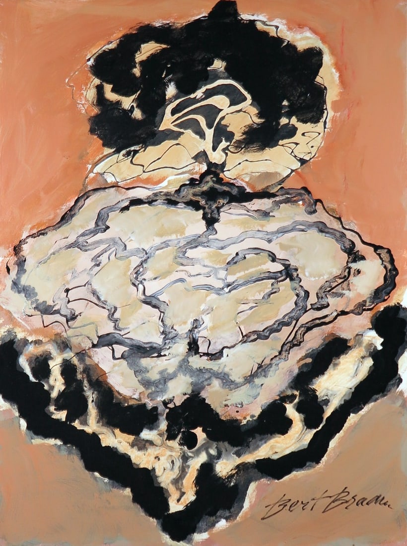 Bert Braam - Painting - Hand signed: Artist: Braam, Bert Title: Untitled Technique: Acrylic painting on Canvas size: 80 x 60 cm. (31,5 x 23,6 inch) Framed: Not framed More Information Bert Braam (1938) stu